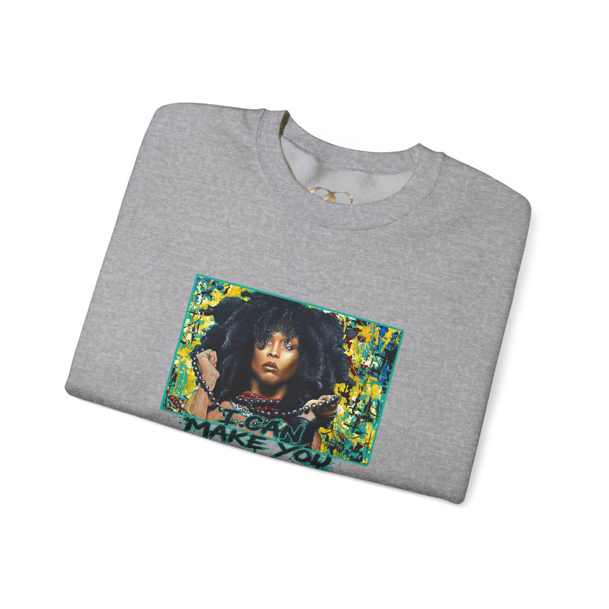'Put Your Phone Down' OG Sweatshirt with Portrait Art by Lola Buckwald