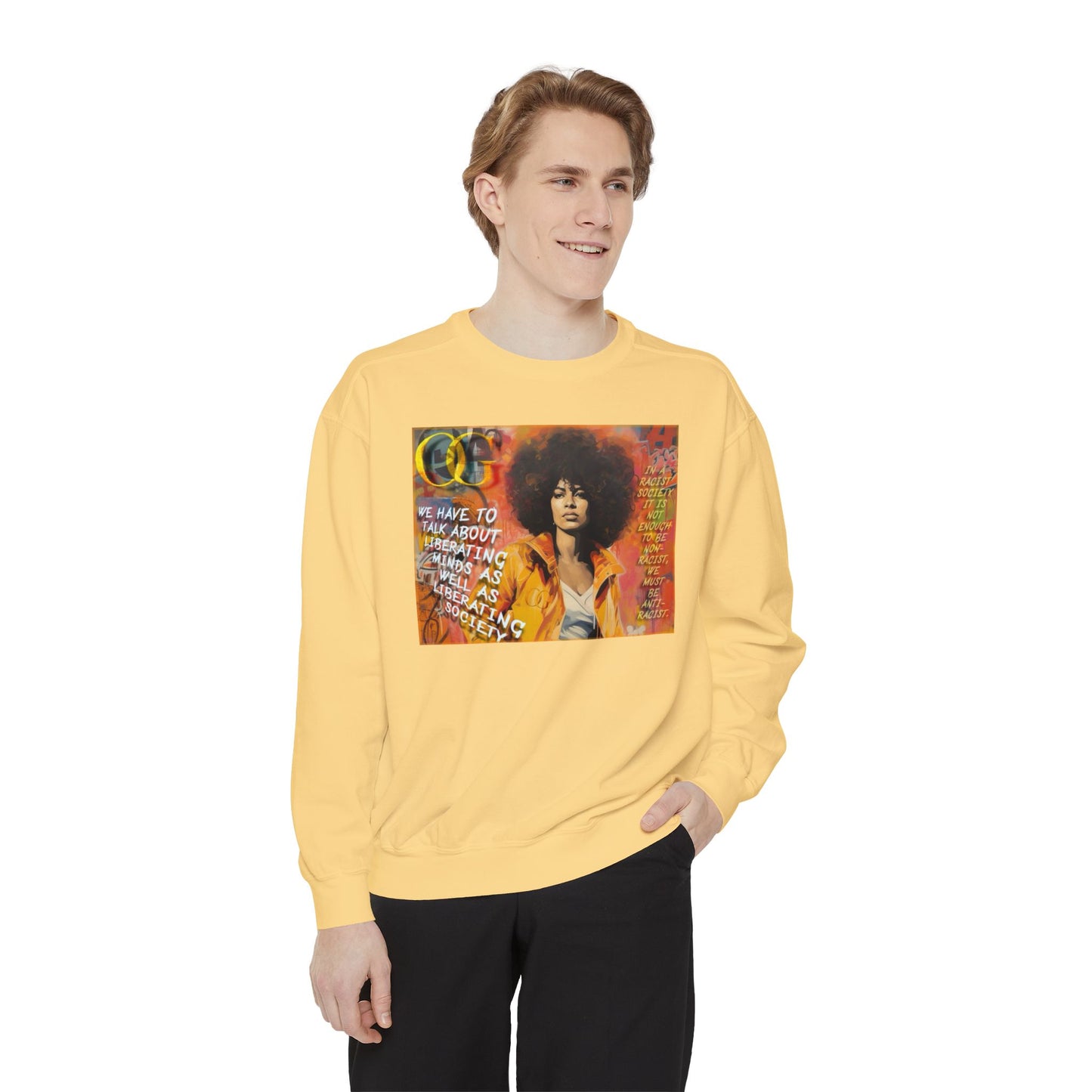 Angela Davis inspired graphic OG sweatshirt