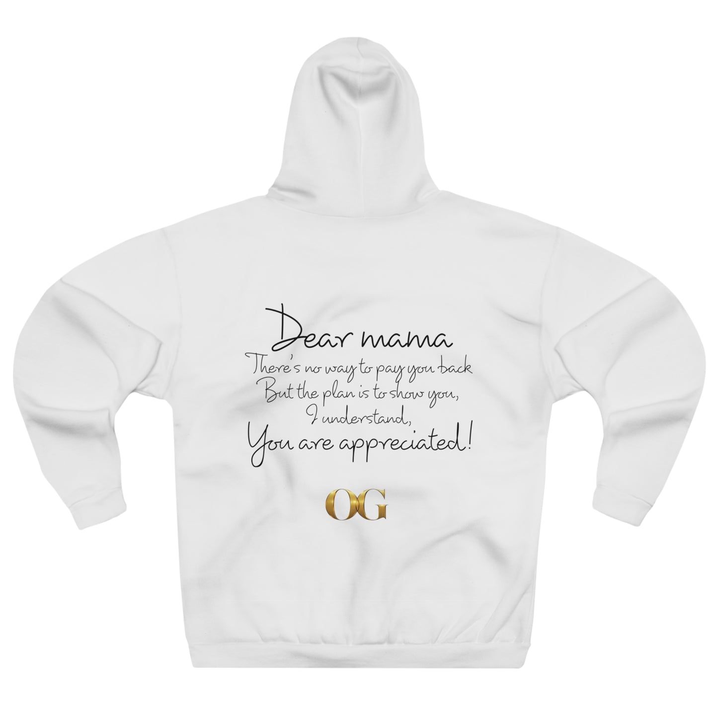 “Dear mama” Portrait painted by Lola Buckwald, OG Hoodie