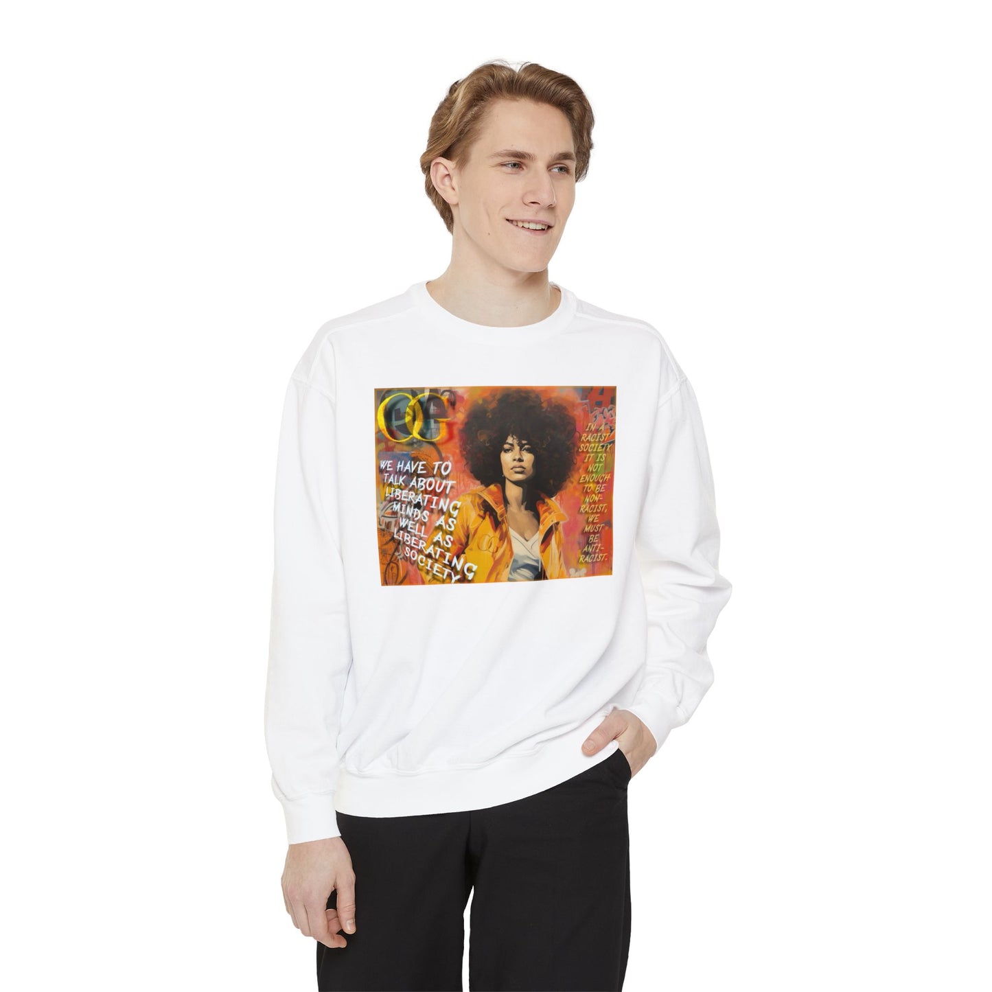 Angela Davis inspired graphic OG sweatshirt