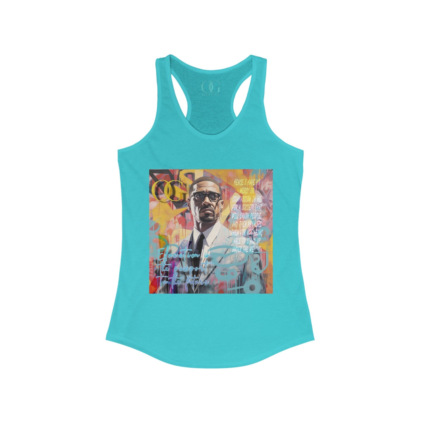Malcolm X inspired graphic OG tank