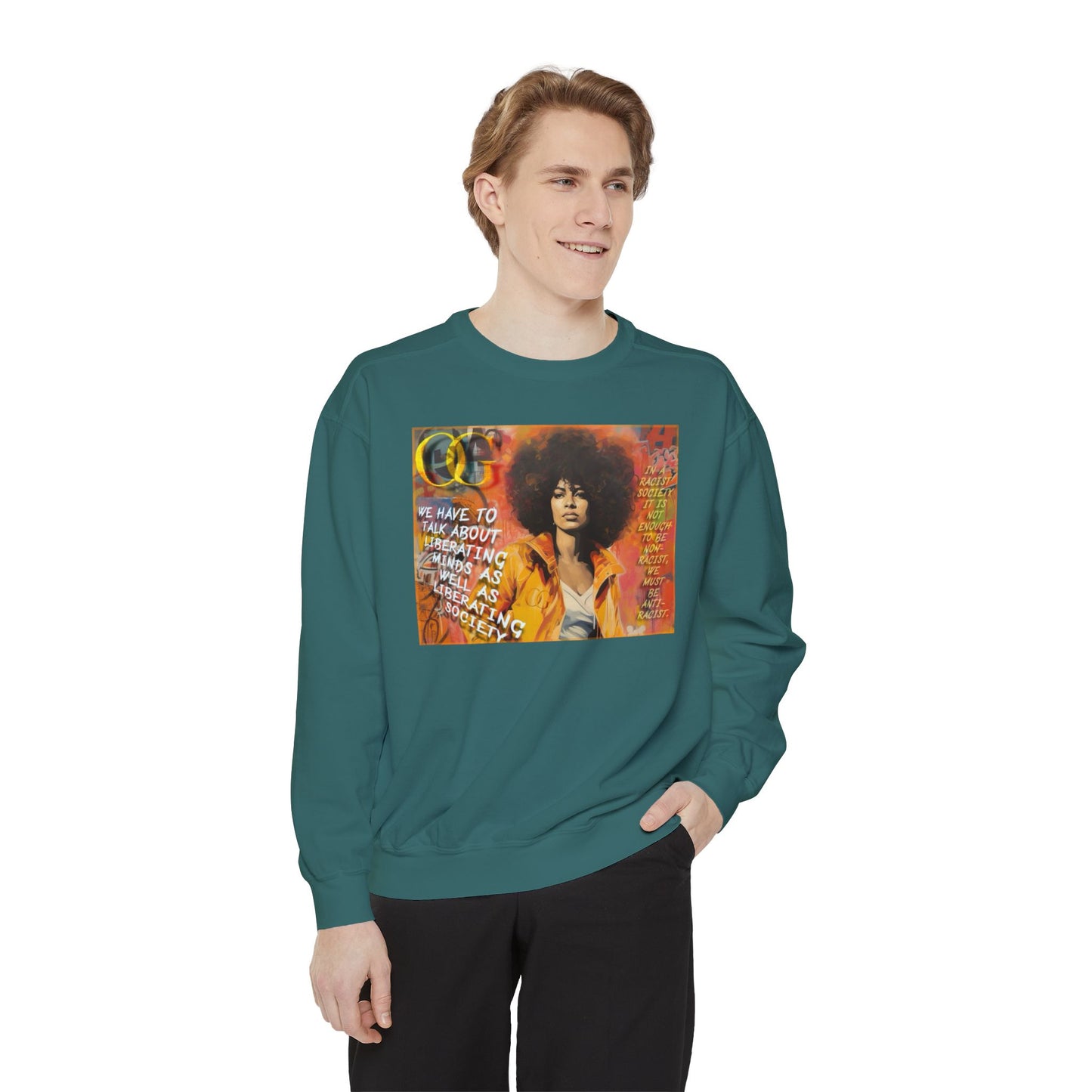 Angela Davis inspired graphic OG sweatshirt