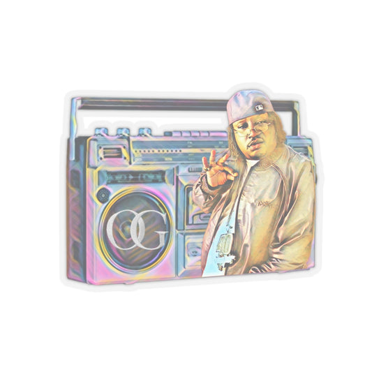E 40’s Boom Box Kiss-Cut Stickers