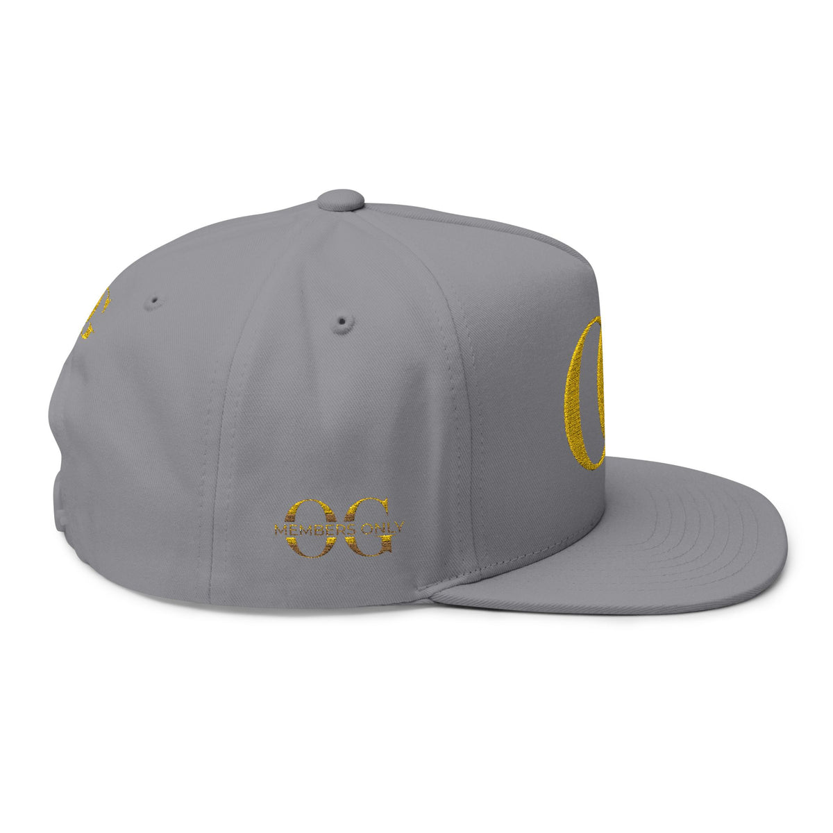 Gold OG Embroidered Flat Bill Cap