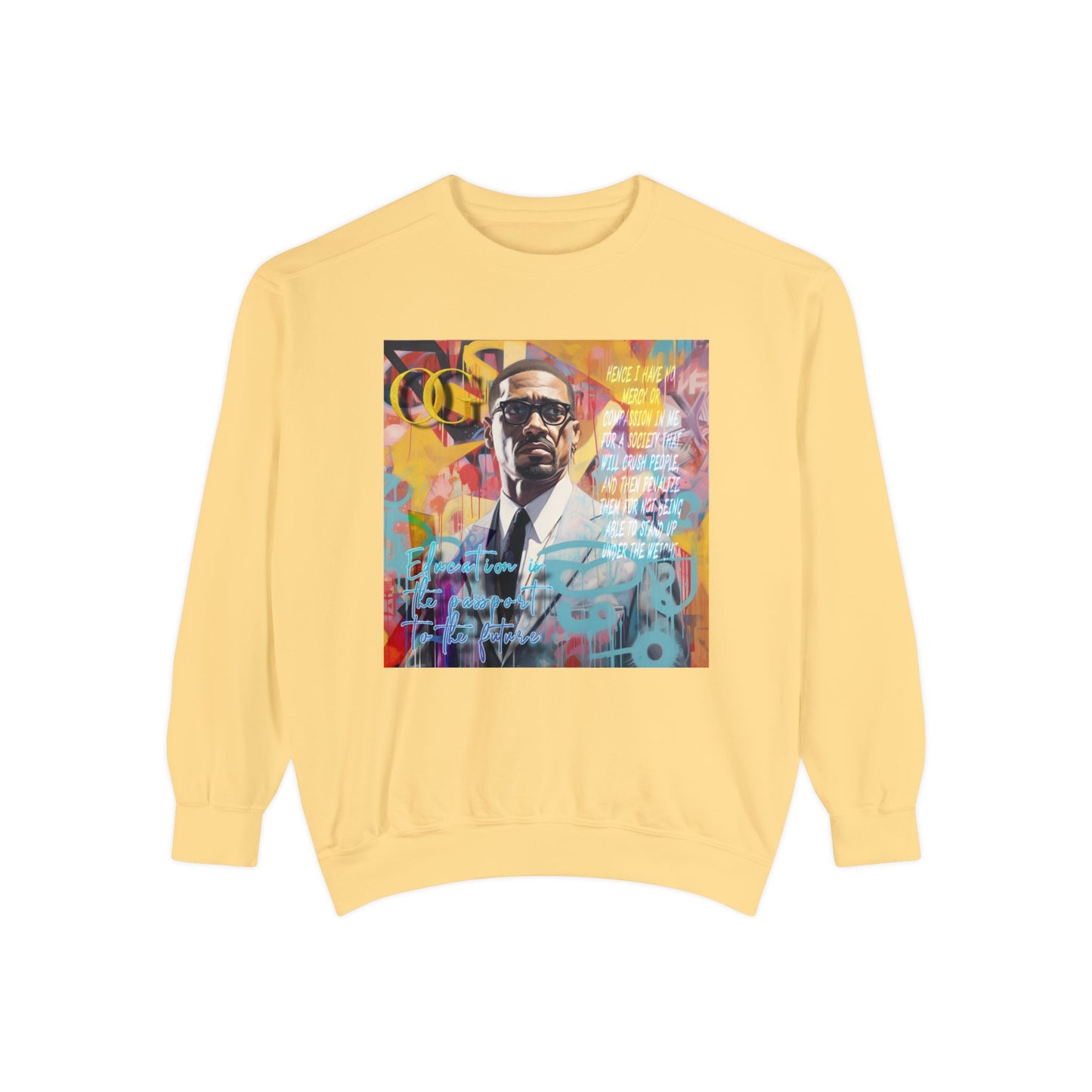 Malcolm X inspired graphic OG sweatshirt