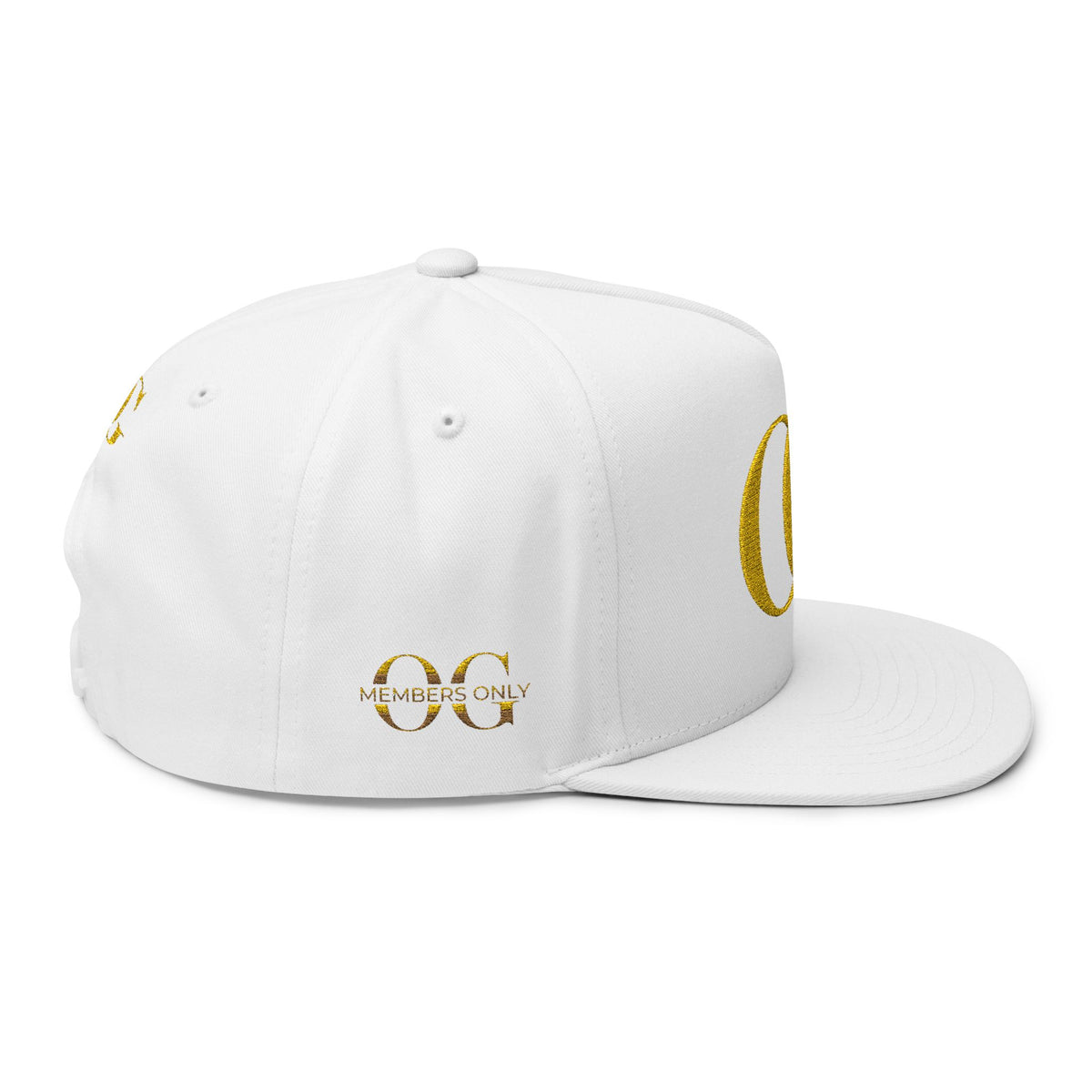 Gold OG Embroidered Flat Bill Cap