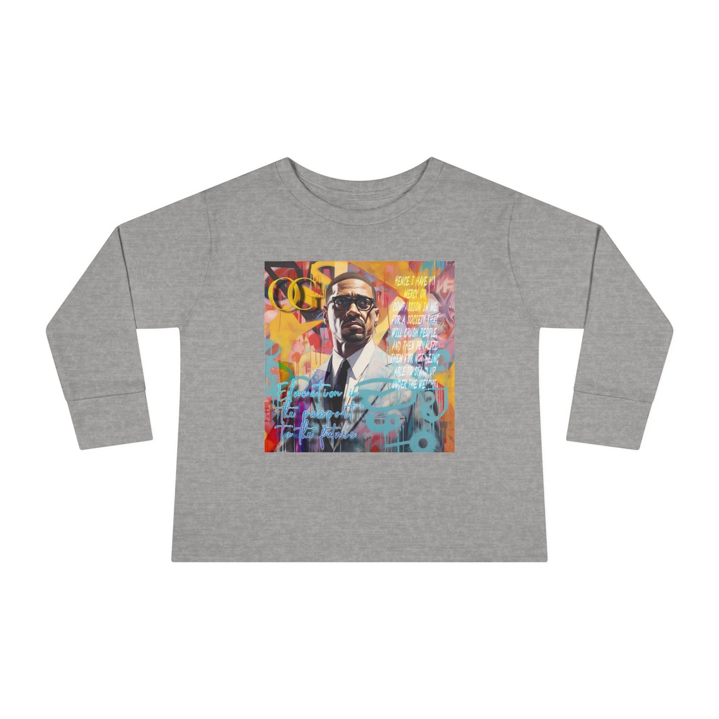 Malcolm X inspired OG Long Sleeve Kids Tee