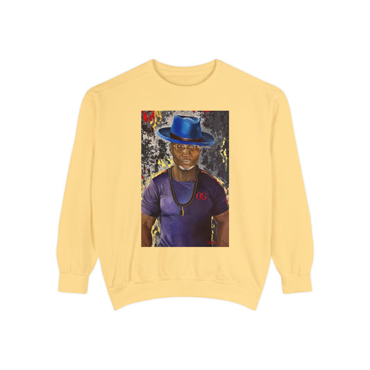 OG painted portrait by Lola Buckwald OG Sweatshirt