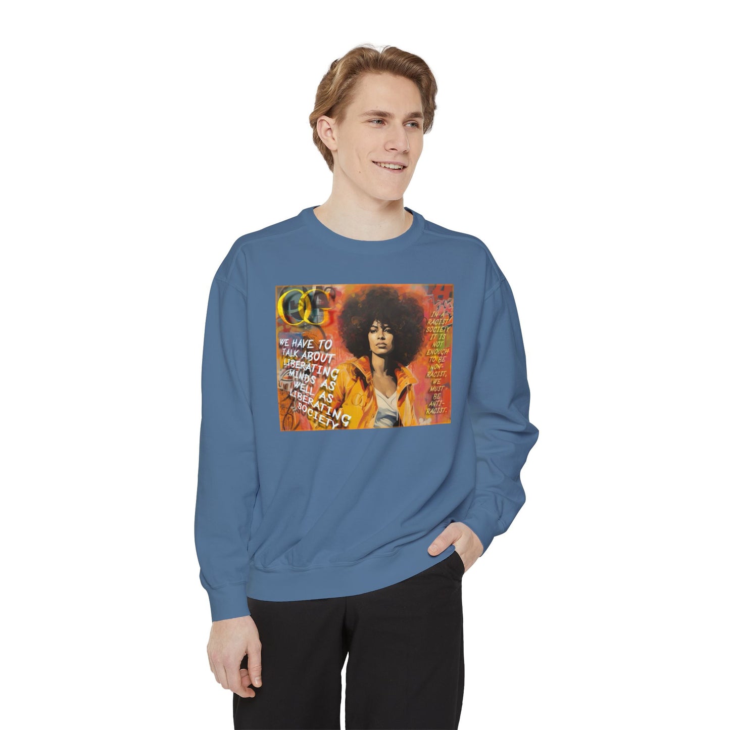 Angela Davis inspired graphic OG sweatshirt