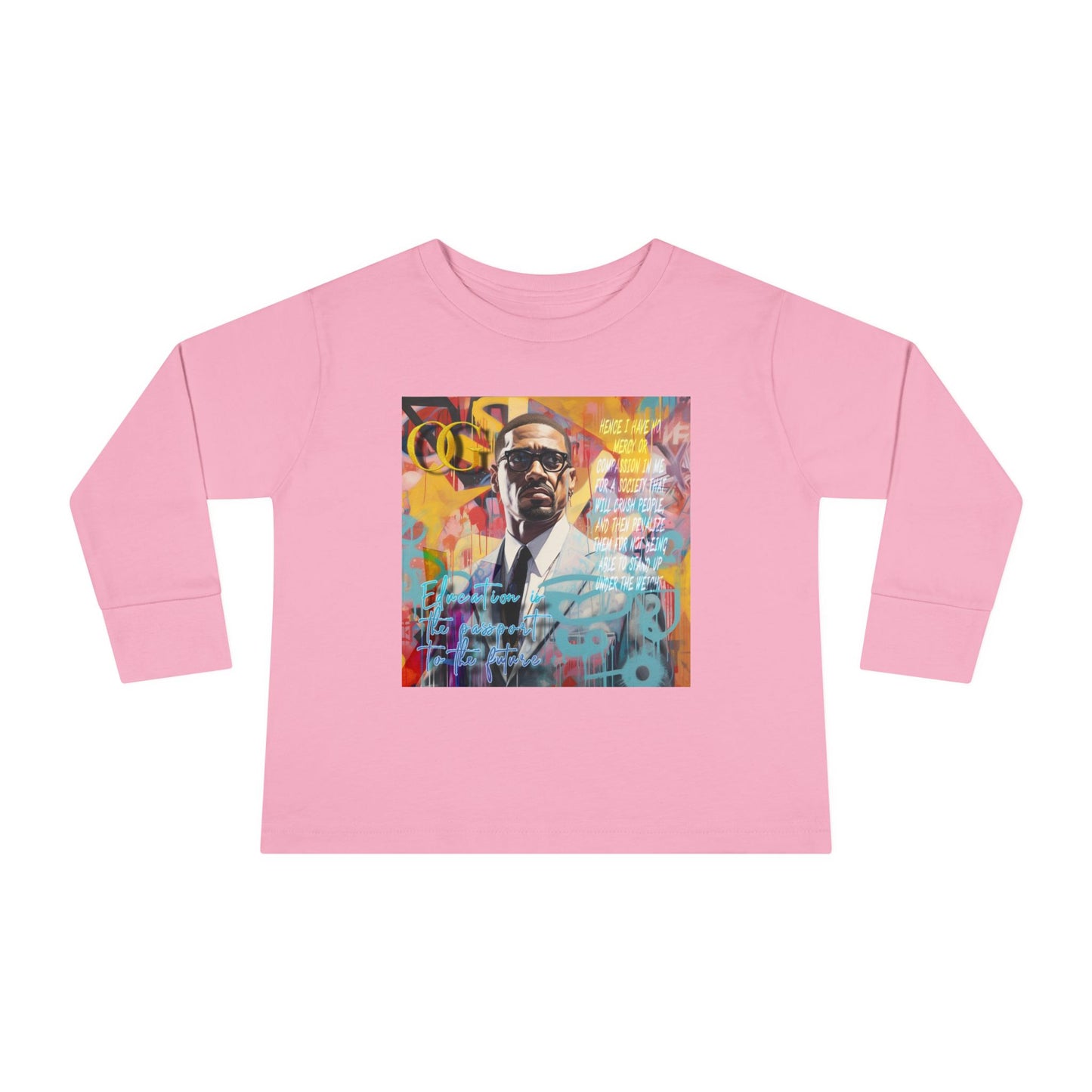 Malcolm X inspired OG Long Sleeve Kids Tee