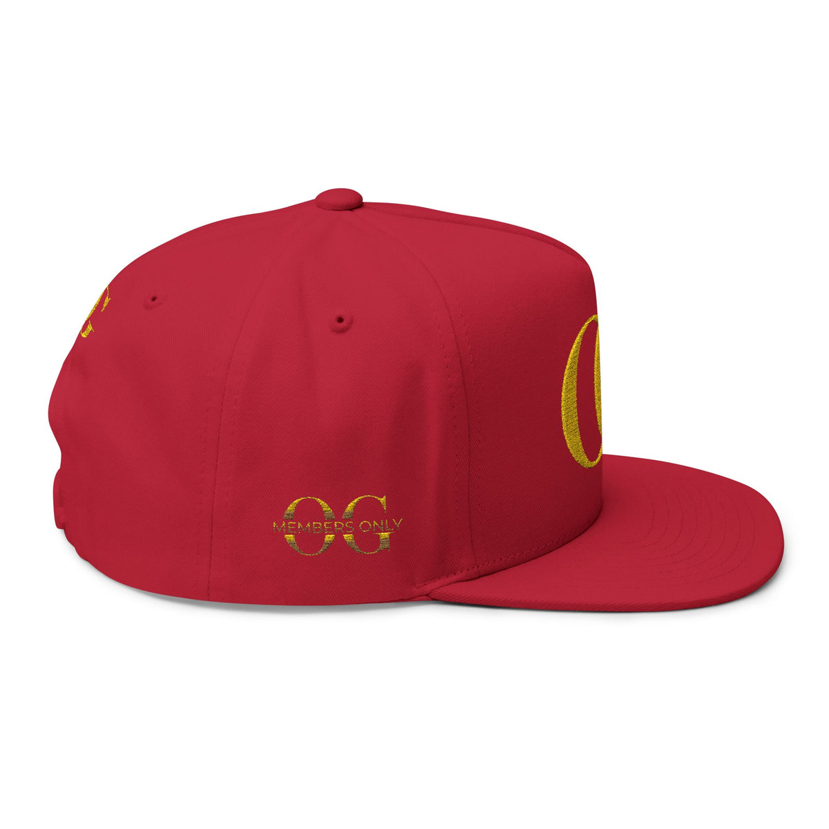 Gold OG Embroidered Flat Bill Cap