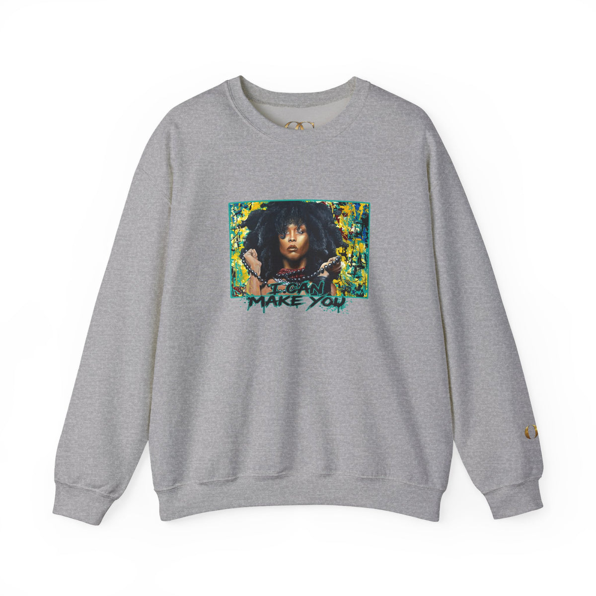 'Put Your Phone Down' OG Sweatshirt with Portrait Art by Lola Buckwald
