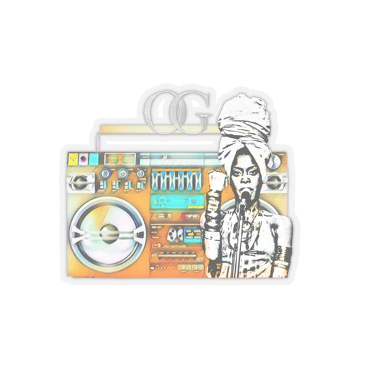 Badu’s Boom Box Kiss-Cut Stickers