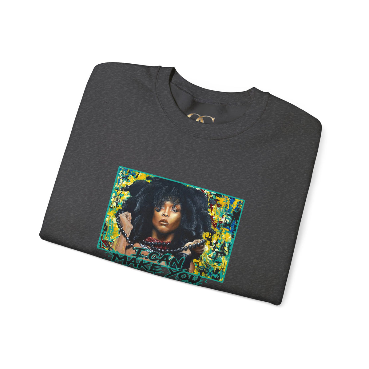 'Put Your Phone Down' OG Sweatshirt with Portrait Art by Lola Buckwald
