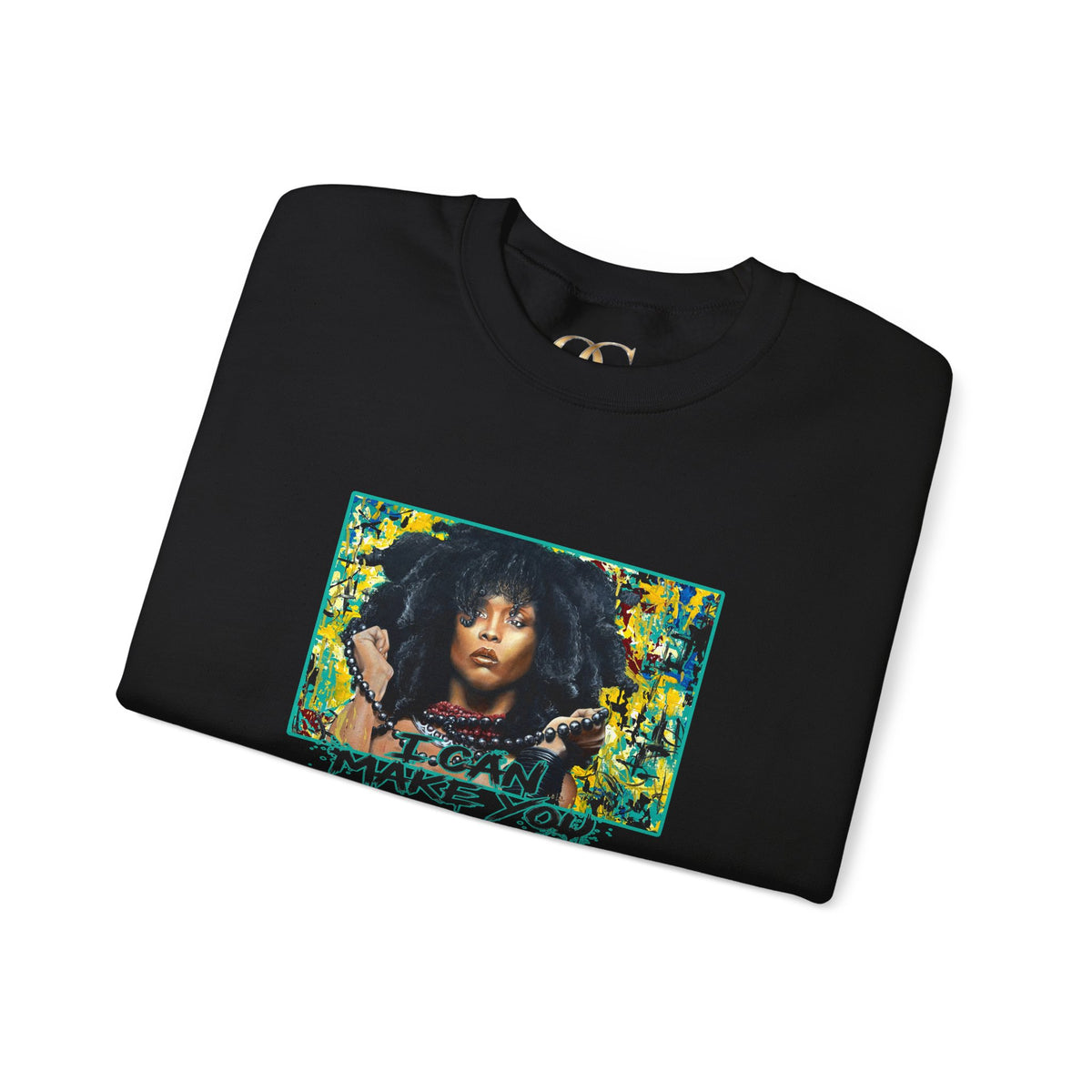 'Put Your Phone Down' OG Sweatshirt with Portrait Art by Lola Buckwald