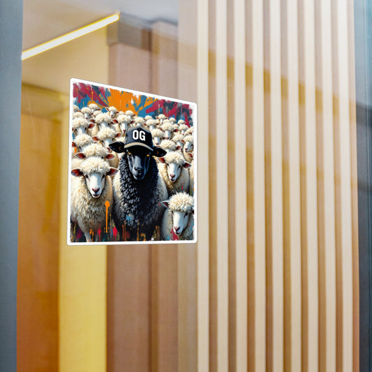 OG Black Sheep Sticker , Home Decor, Unique Gifts for Animal Lovers