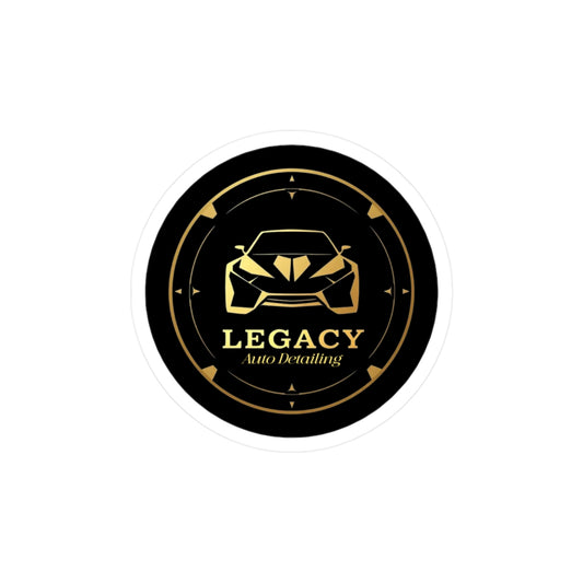 Logo stickers for Legacy Detailing