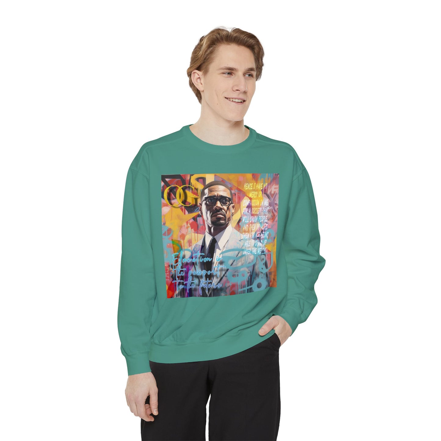 Malcolm X inspired graphic OG sweatshirt