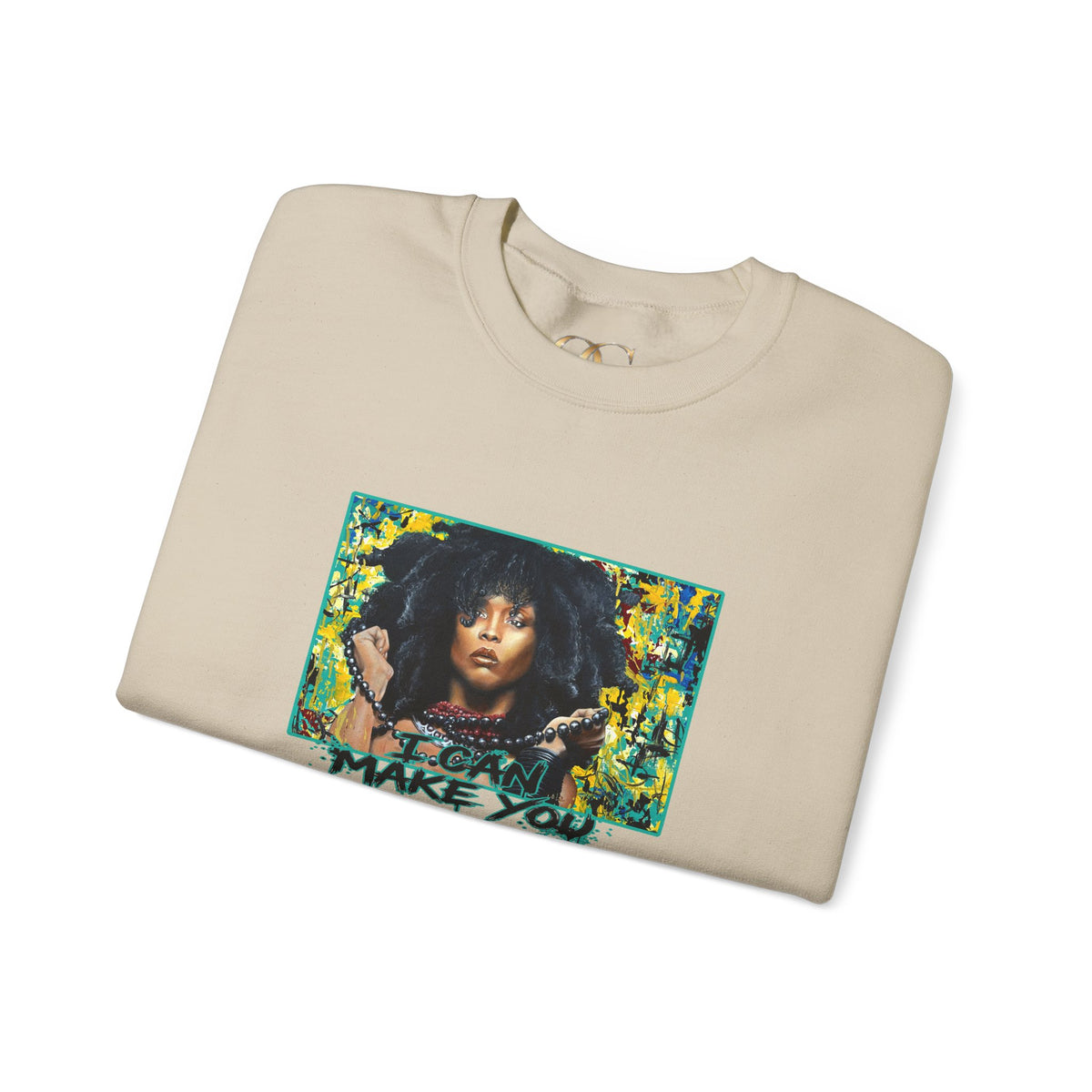 'Put Your Phone Down' OG Sweatshirt with Portrait Art by Lola Buckwald