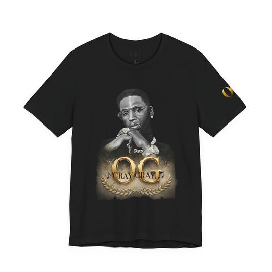 Cray Cray OG Tribute Tee, Portrait painted by Lola Buckwald