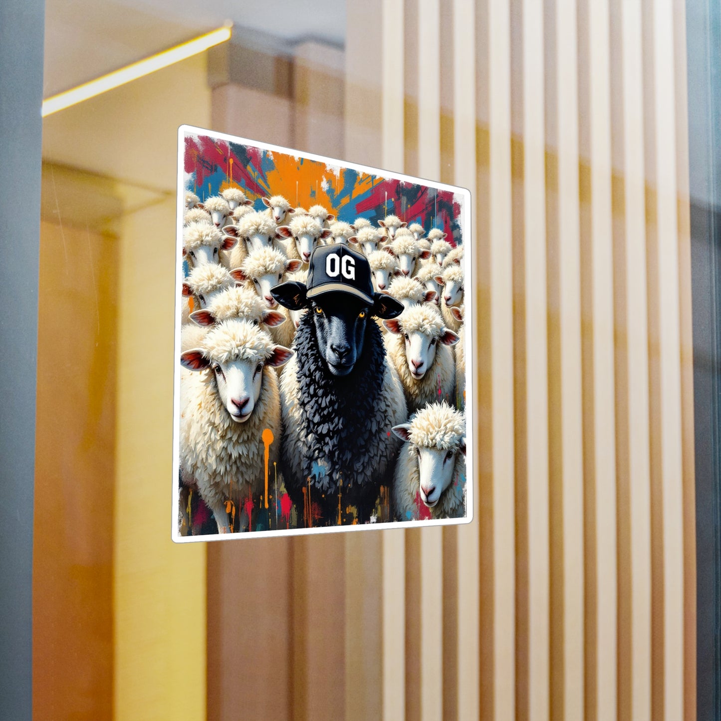 OG Black Sheep Sticker , Home Decor, Unique Gifts for Animal Lovers