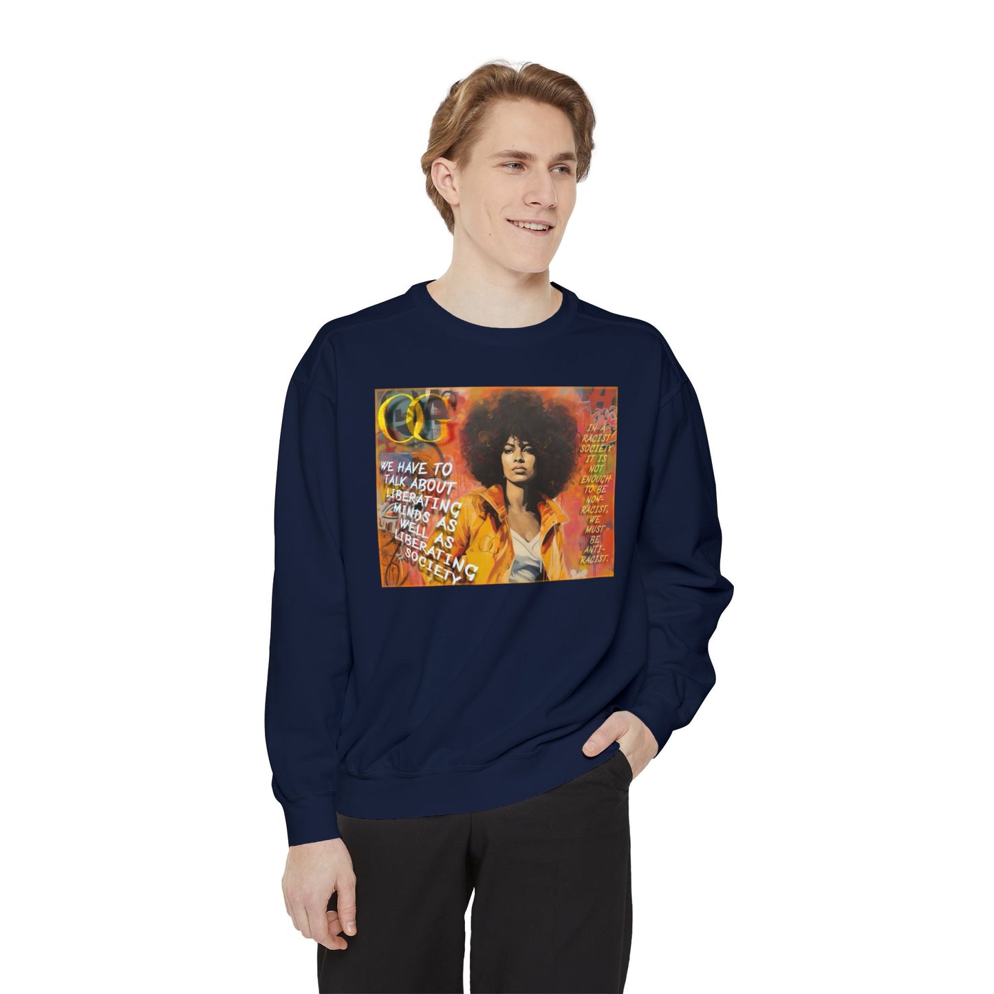 Angela Davis inspired graphic OG sweatshirt