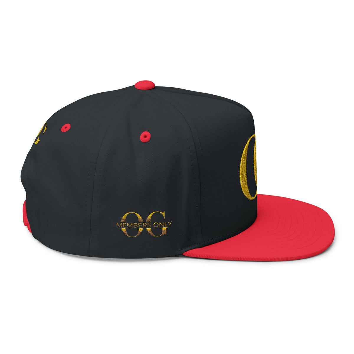 Gold OG Embroidered Flat Bill Cap