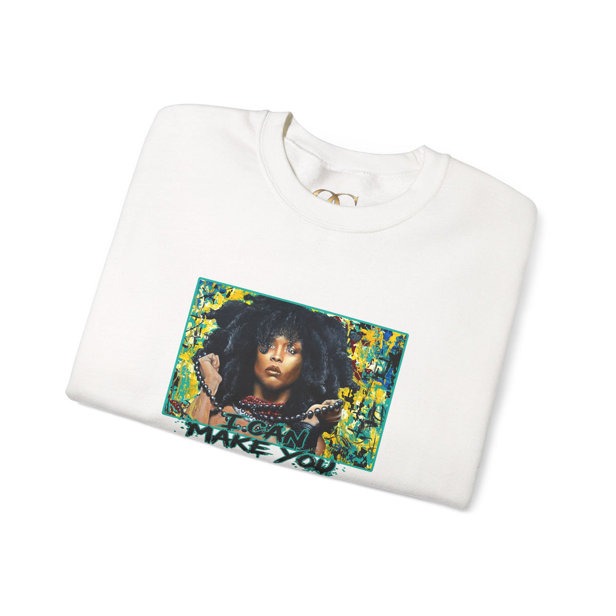 'Put Your Phone Down' OG Sweatshirt with Portrait Art by Lola Buckwald