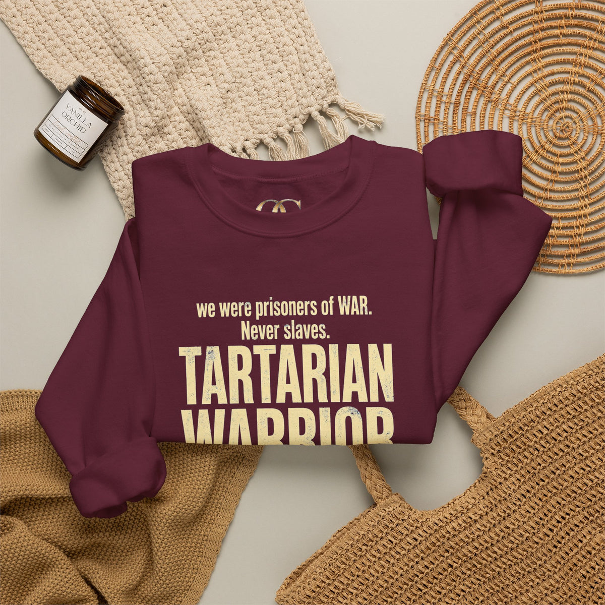 Tartarian Warrior Crewneck OG Sweatshirt — "We were prisoners of WAR. Never slaves."