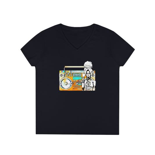 Badu’s Boom Box V-Neck OG T-Shirt