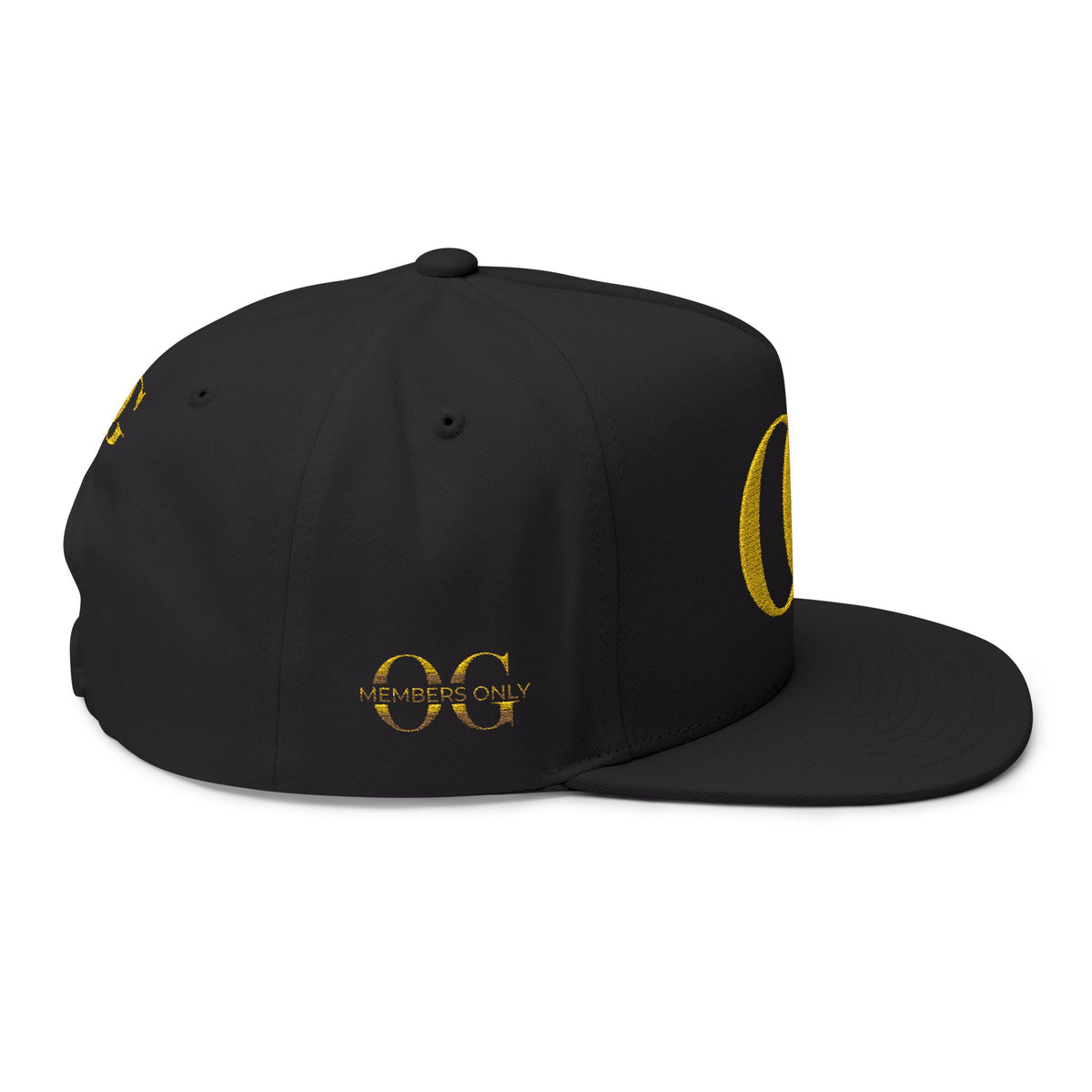 Gold OG Embroidered Flat Bill Cap