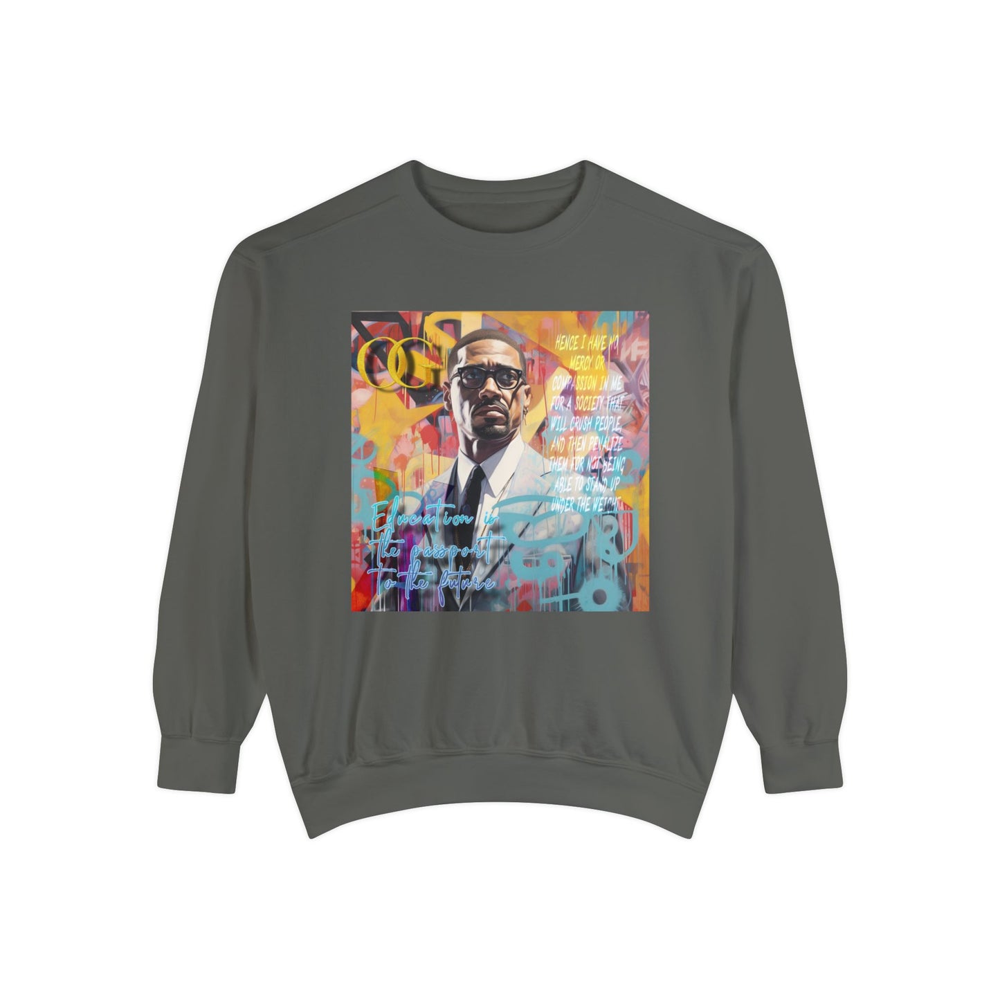 Malcolm X inspired graphic OG sweatshirt