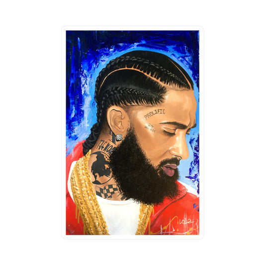 Original Painting of Nipsey Hussle by Lola Buckwald