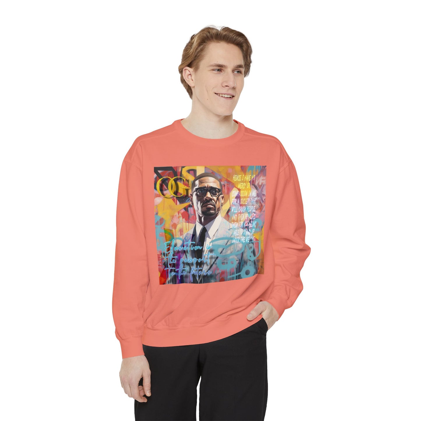 Malcolm X inspired graphic OG sweatshirt