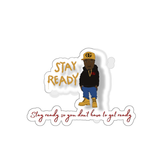 Stay Ready OG Character kiss-cut OG Sticker