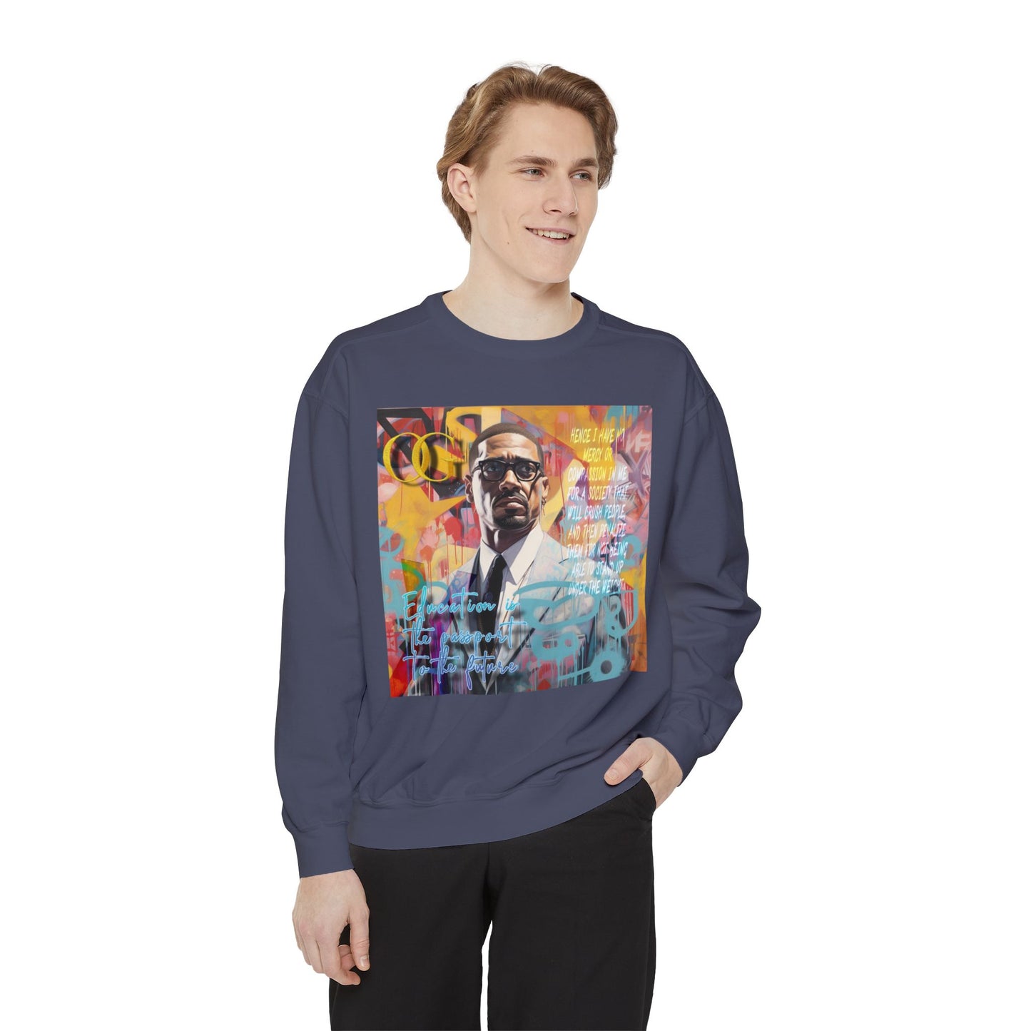 Malcolm X inspired graphic OG sweatshirt