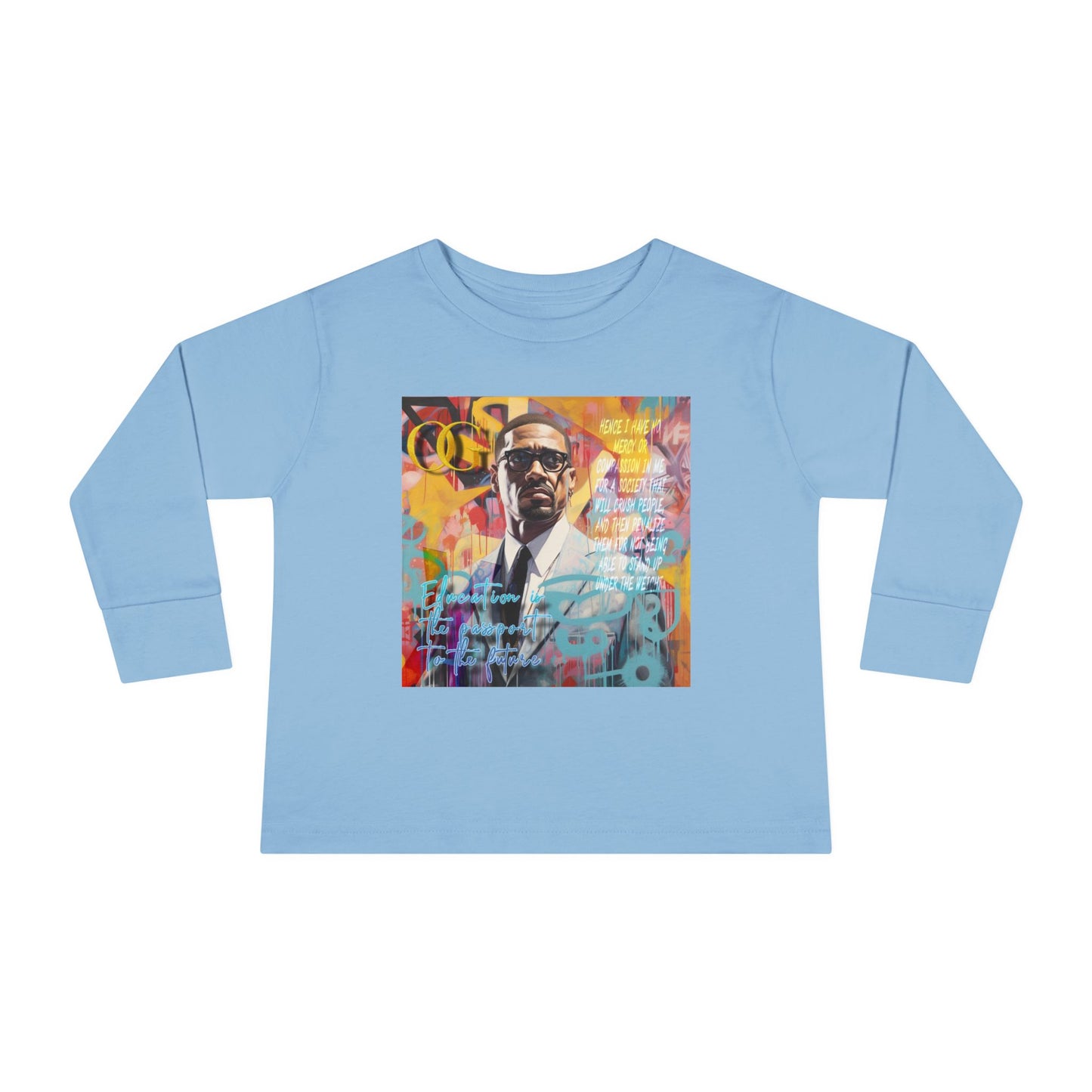 Malcolm X inspired OG Long Sleeve Kids Tee