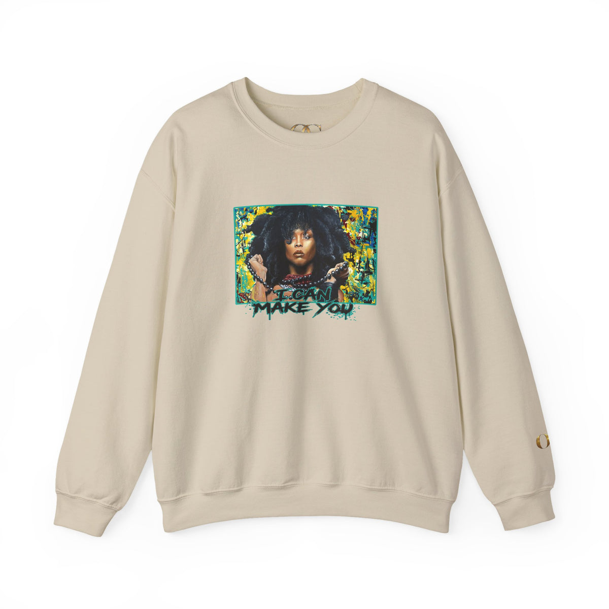 'Put Your Phone Down' OG Sweatshirt with Portrait Art by Lola Buckwald