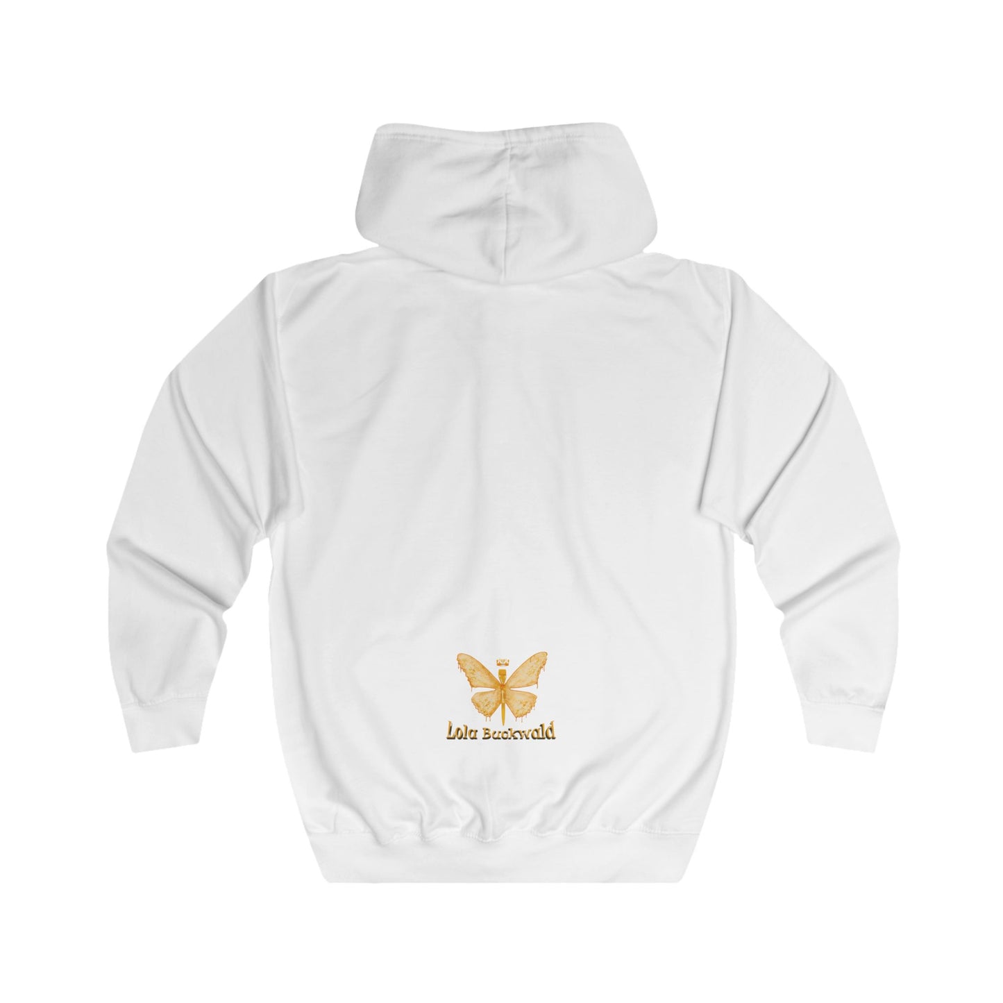 Queen Bee drawing by Lola Buckwald, OG Zip UP Hoodie