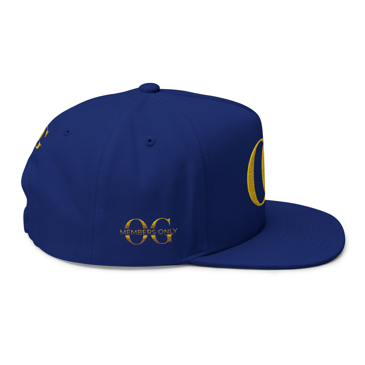 Gold OG Embroidered Flat Bill Cap