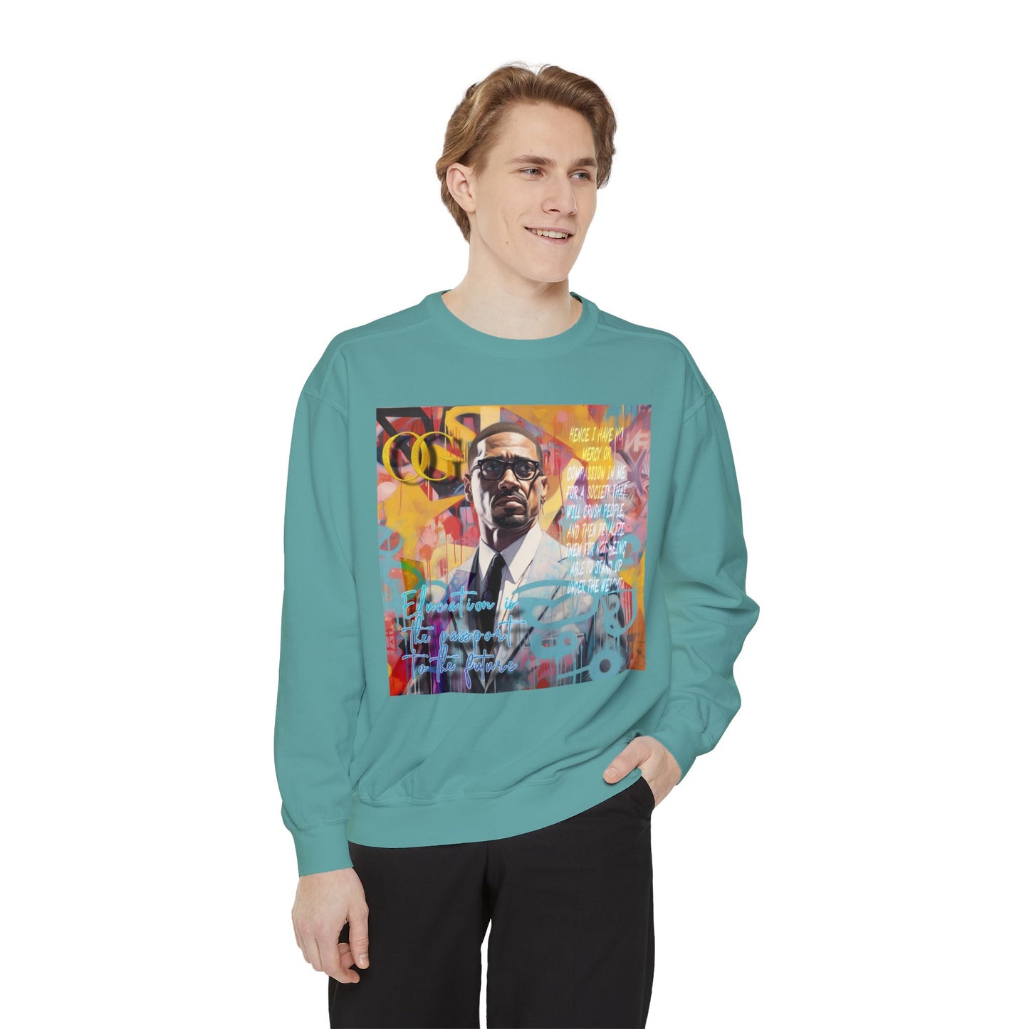 Malcolm X inspired graphic OG sweatshirt