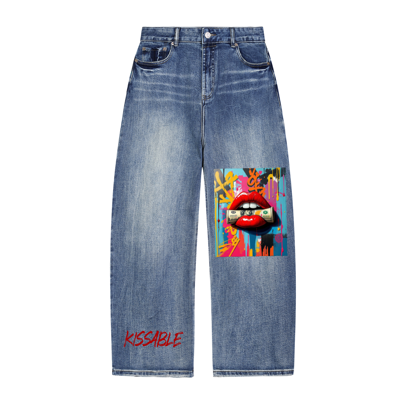 Sun Fade Heavyweight Denim Jeans